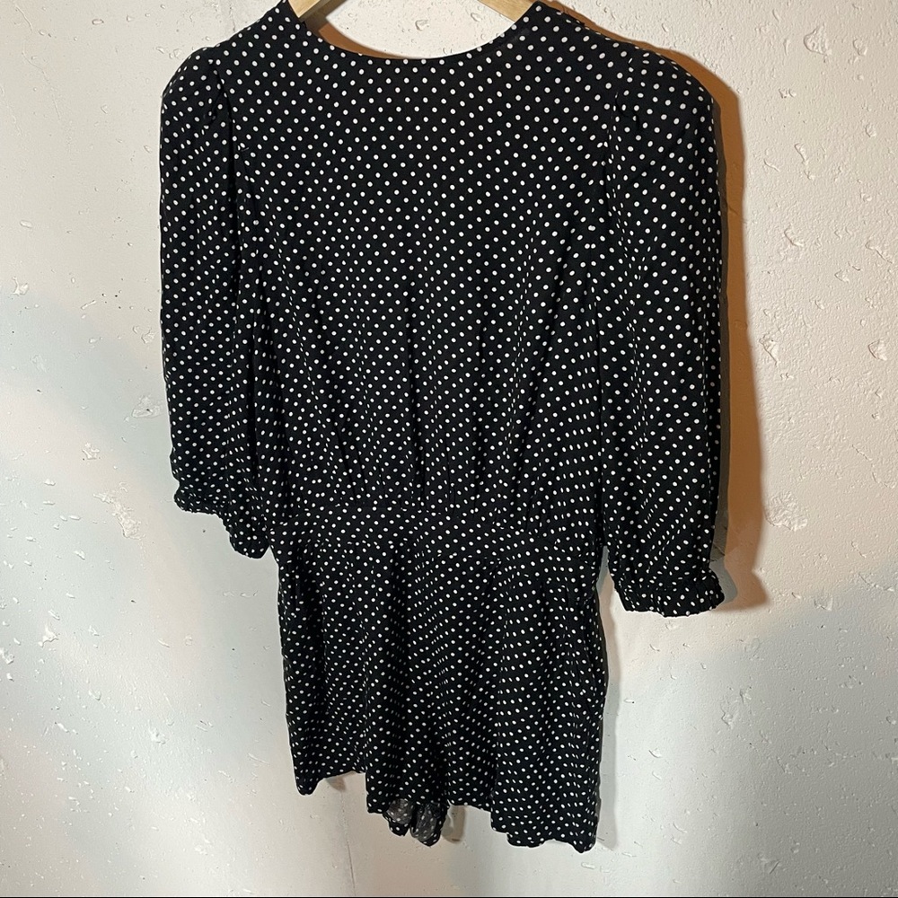 WeWoreWhat Black and White Polka Dot Jumpsuit - Picture 2 of 8